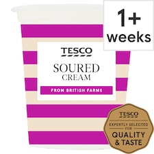 Tesco British Soured Cream 150Ml