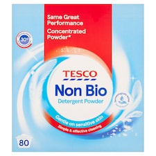 Tesco Non Bio Detergent Powder 80 Wash 4kg